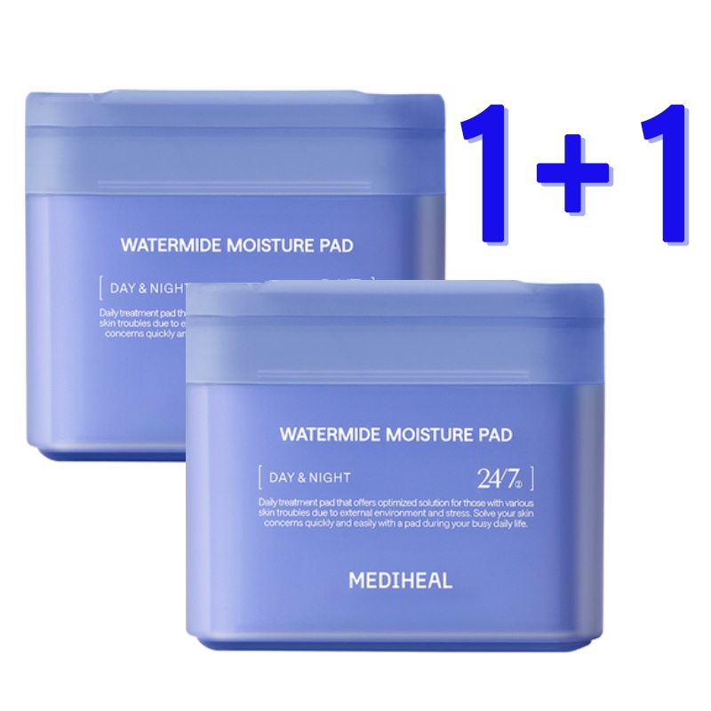 ウォーターマイドトナーパッド, 100枚+100枚/四角いパッド 100+100枚/保湿パッド/30秒速保湿改善/-5.7度皮膚温度減少//肌 熱感