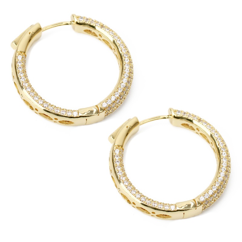 フープピアス パヴェ [e134]