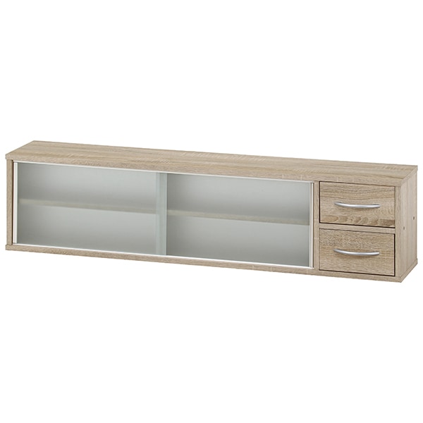 不二貿易 52287 カウンター上収納ラック 120幅 オーク メーカー直送