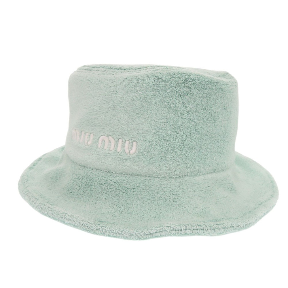 美品 バケットハット 5HC196 2DPO 帽子 コットン ミントグリーン 1444【中古】 レディース