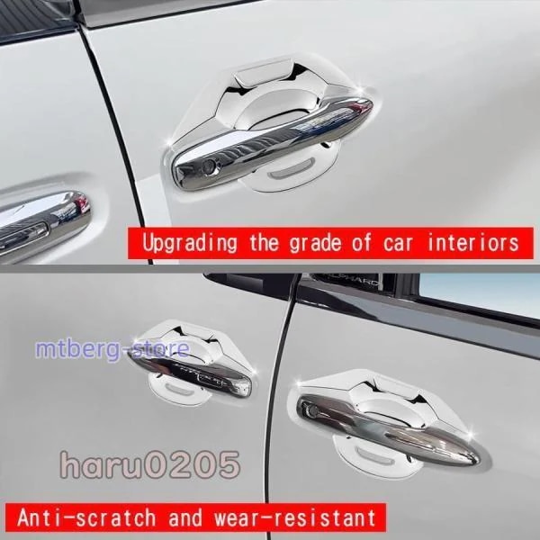 新型 アルファード40系 ドアハンドルガーニッシュ ヴェルファイア40系 ハイブリッド ALPHARD/VELLFIRE 外装 パーツ アクセサリー ドアハンドルカバー