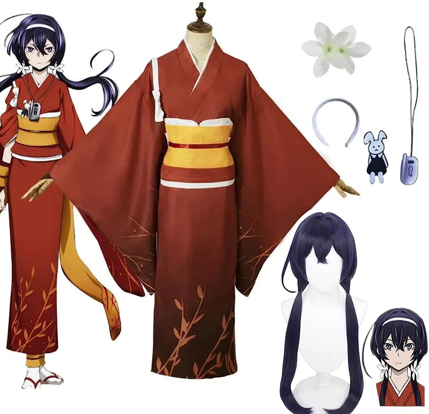 コスプレ衣装 泉鏡花 文豪ストレイドッグス グッズ コスプレ 衣装 ウィッグ付き イベント パーティー 変装 演出服 クリスマス パーティー