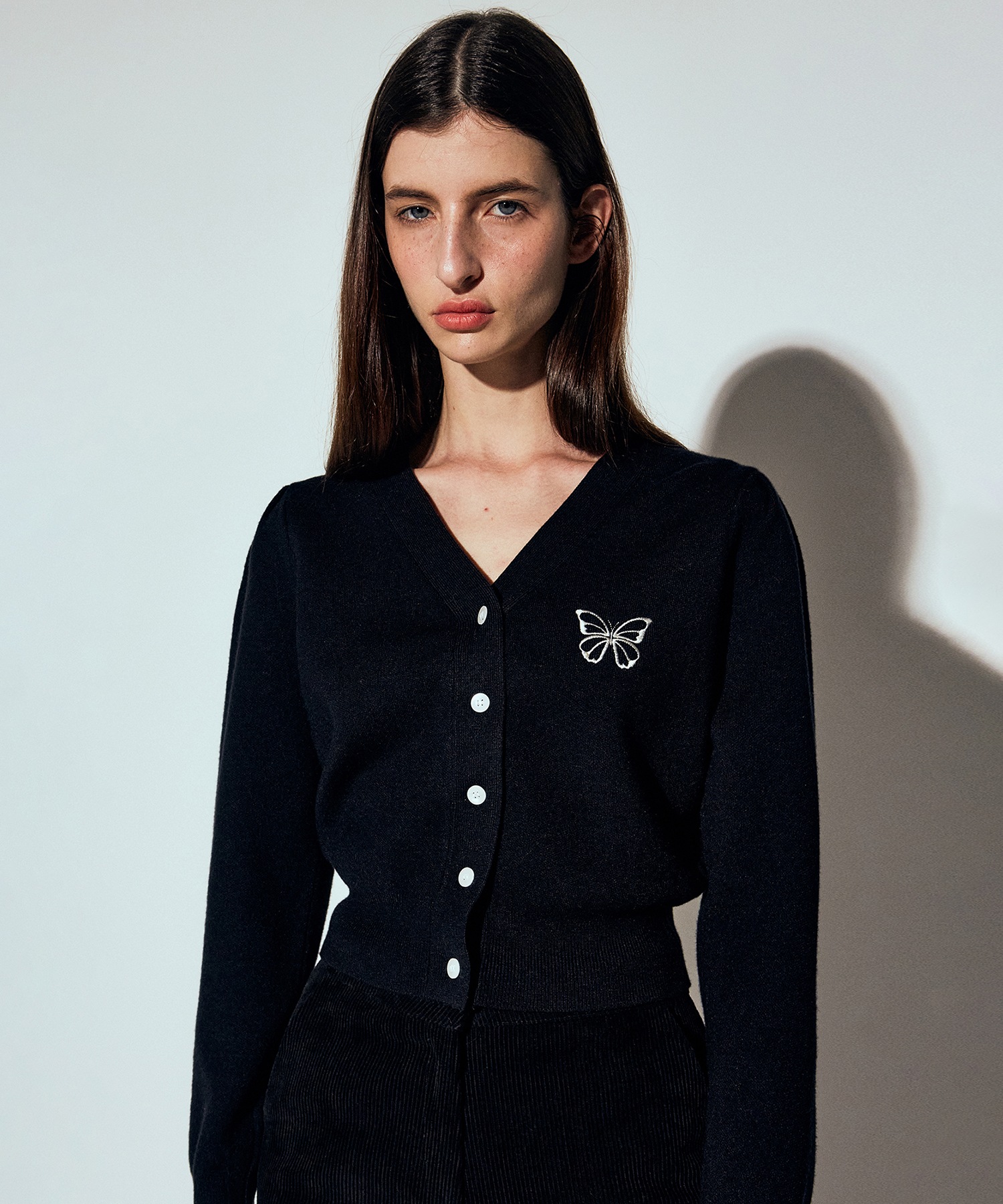 ニック&ニコールバタフライボリュームスリーブニットカーディガン