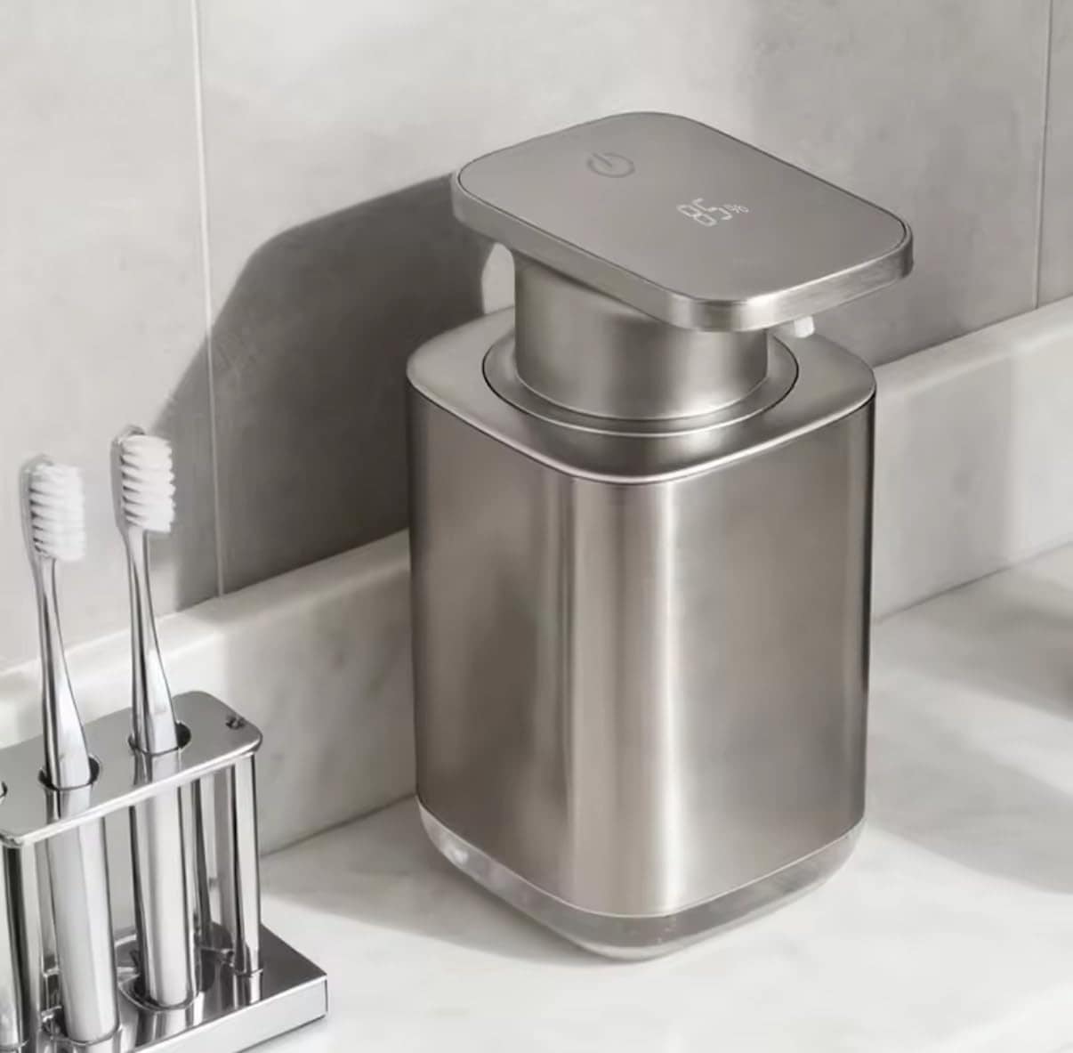 ソープディスペンサー 『2026年度版 3つの改良』 【CALME FOAM カルムフォーム ハンドソープ オートソープディスペンサー 泡タイプ 大容量450ml ステンレスボディ 自動 洗浄機能付き