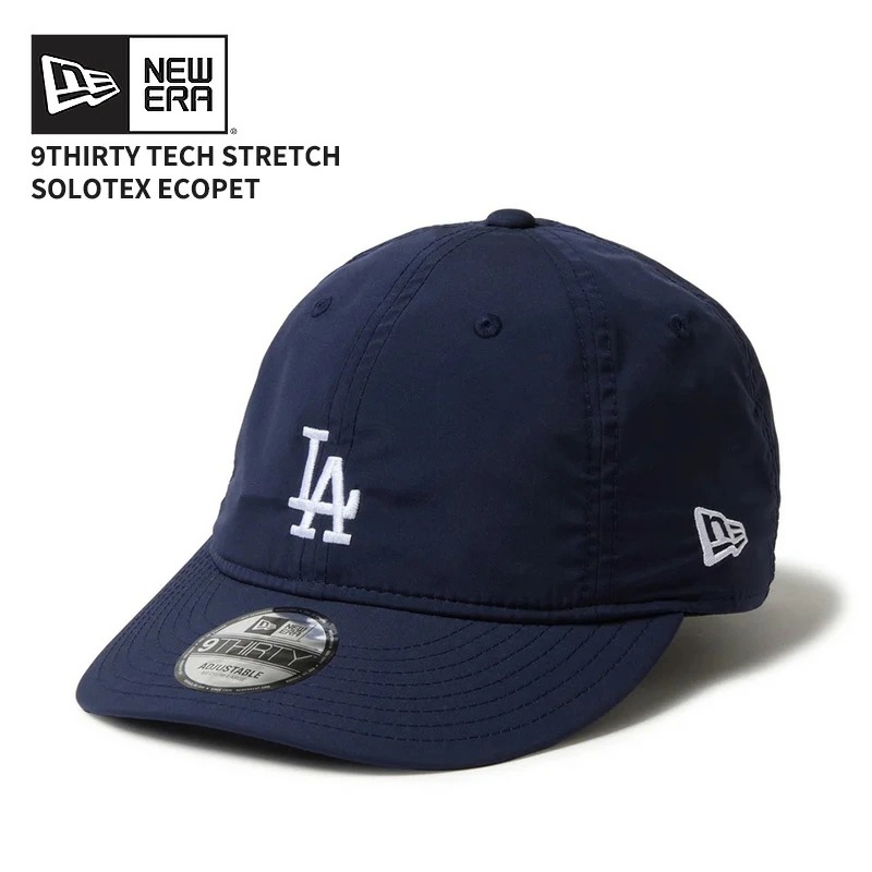 ニューエラ ユニセックス 撥水 キャップ NEW ERA 9THIRTY Tech Stretch SOLOTEX ECOPET ドジャース ネイビー 帽子 14668969 5,584円