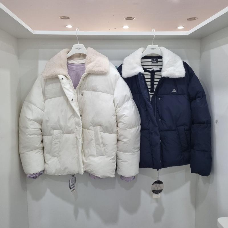 ミンクファーカラー取り外し可能パディングジャンパー14540-110-807-69