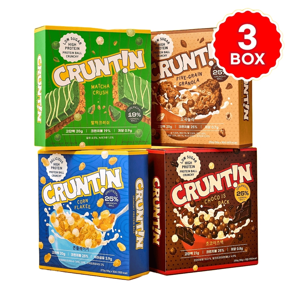 [3 Box]クランティン クランチボウル タンパク質シェイク(-24%) 15パック