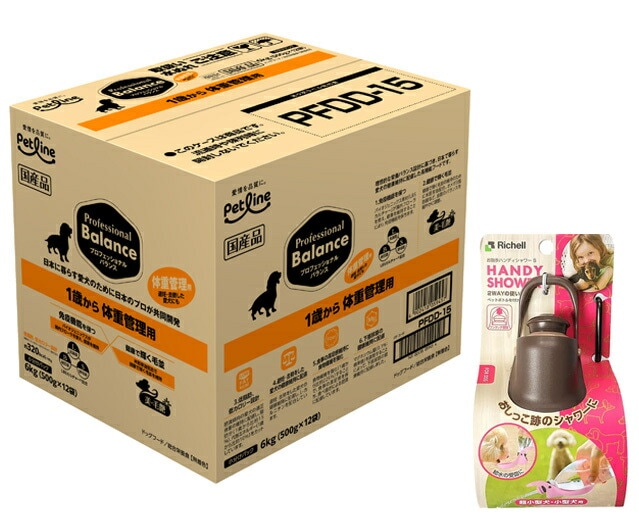 プロフェッショナル バランス １歳から体重管理用 6kg 【お散歩ハンディシャワー Ｓサイズ ダークブラウン付】