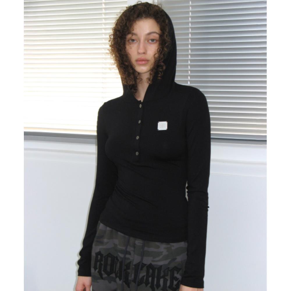ROCKCAKE Square Logo Hoodie Black RC24TP09500