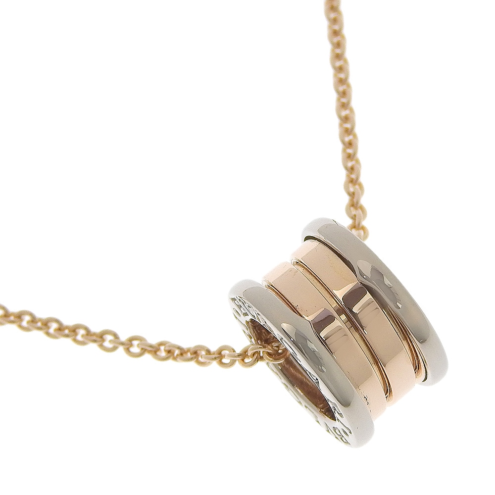 B-zero1 パーフェクトミステイク ビーゼロ1 CL857655 ネックレス K18ピンクゴールド K18ホワイトゴールド PG WG 約13.6g レディース 中古品 Aランク