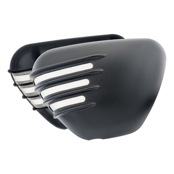 サイドカバー リブ マットブラック T100 17-24 Street Twin/Speed Twin 900 16-24 MTE141