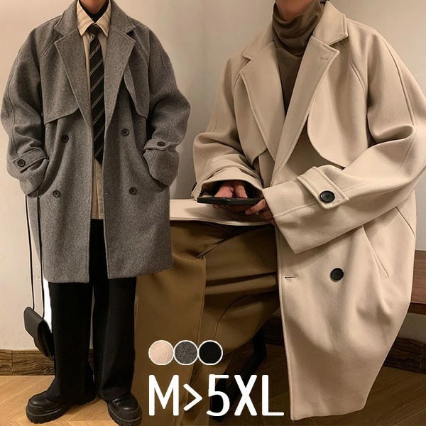 メンズ チェスターコート 大きいサイズ 通学 dk 通勤 ビジネス 冠婚葬祭 フォーマル カジュアル 暖かい アウター メンズファッション 春 秋冬 ベージュ グレー ブラック M L XL 2XL