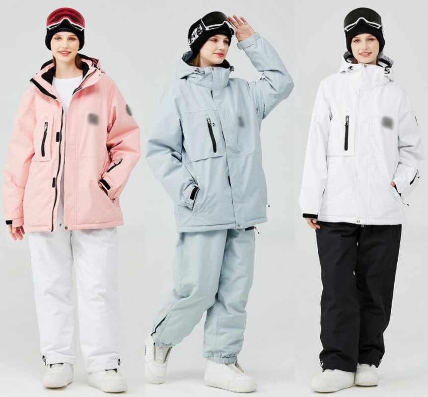 10色展開 レディーススキーウェア サスペンダー スノボー ノー