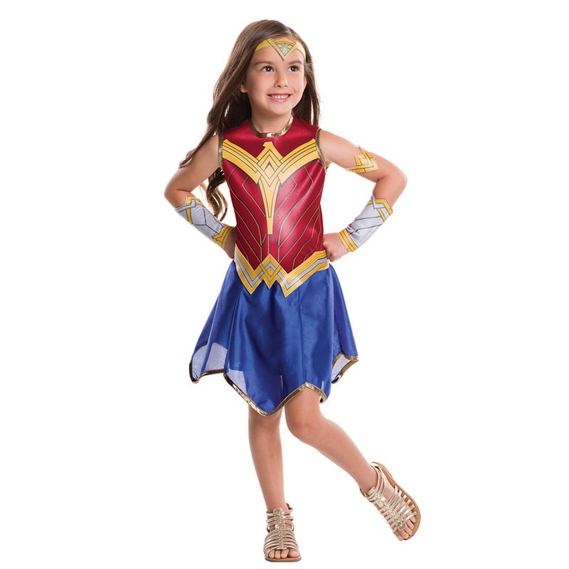 コスプレ 仮装 子ども用 ワンダーウーマン(WW) S 【 コスプレ 衣装 ハロウィン 仮装 コスチューム 子供 DCコミック 正規ライセンス品 アメコミ 子供用 バットマンvsスーパーマン 女の子