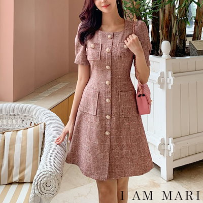 Qoo10] i am mari iammari Julienaパールボタ : レディース服
