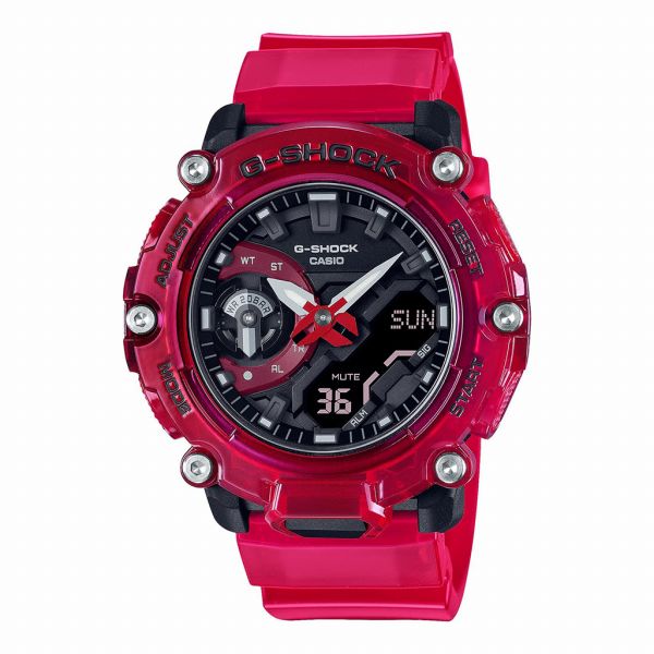 取寄品 正規品 CASIO腕時計 カシオ G-SHOCK ジーショック アナデジ表示 丸形 クオーツ 20気圧防水 GA-2200SKL-4AJF 人気モデル メンズ腕時計