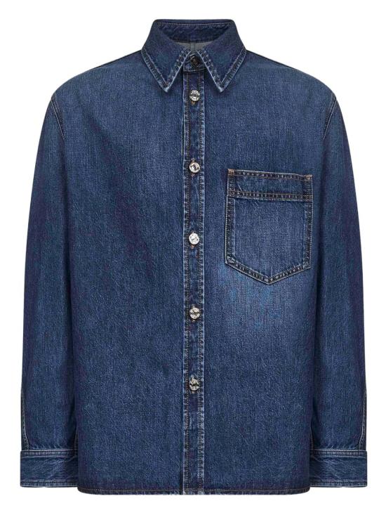 GIVENCHY Men Shirts BM615W516L 401 Blue