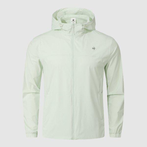 M ジャケット BQK QR223EJK41-WMT ユニ ランニング エアリー 軽量 ジャケット / WHITE MINT