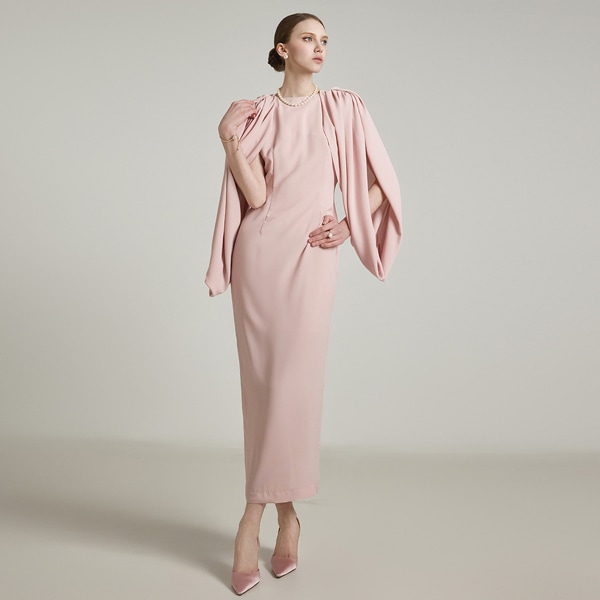 D9476 ピンタック ワンピース