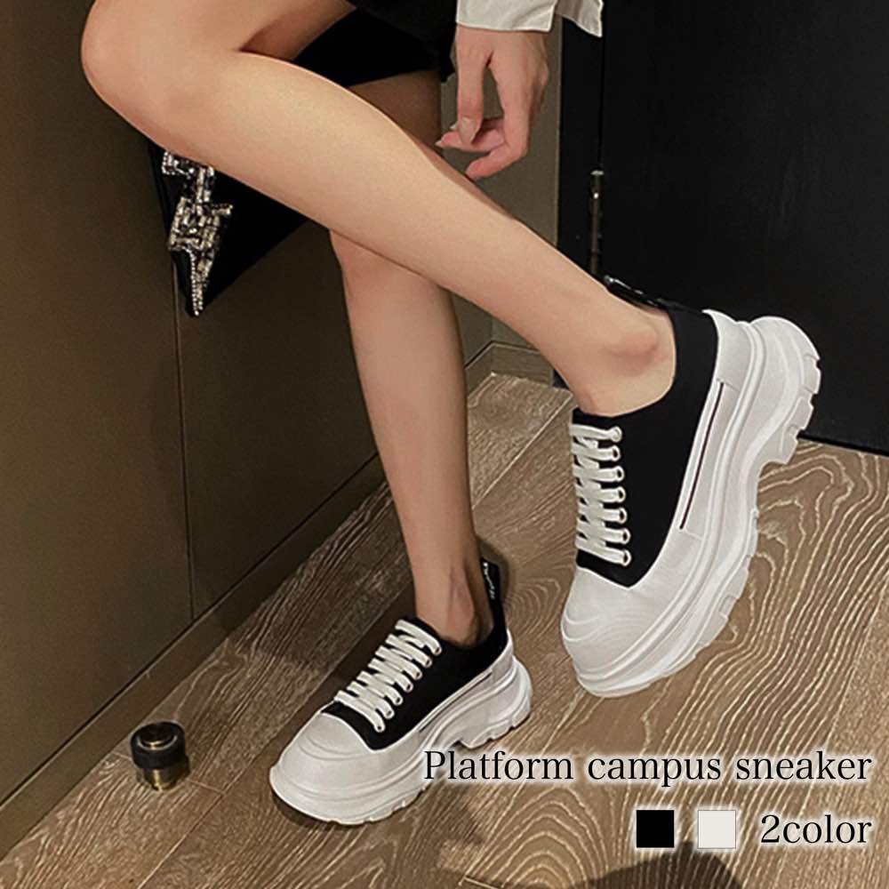 スニーカー レディース 厚底キャンパススニーカー スリッポン 疲れない 新作 人気 軽い 黒 靴 幅広 春 ボア 5E 夏 ハイカット かわいい 歩きやすい 厚底 3E グレー 4E キャンバス キル