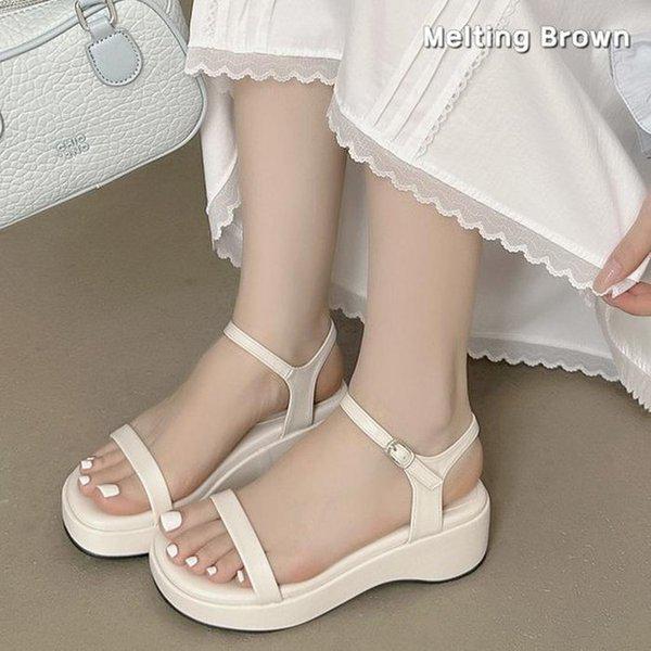 女性プラットフォーム厚底サンダル 夏サンダル RM81