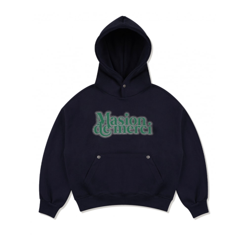 ファビュラスアーカイブ女性用ブラーロゴスナップポイントクロップパーカーネイビー (FCE1TS303W) 8,195円