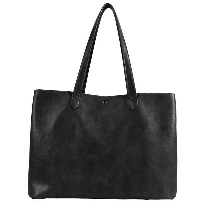 FULCRO　トートバッグ カジュアルバッグ ビジネストート PC対応 15inch フェイクレザー ブラック　fca-1004-BK