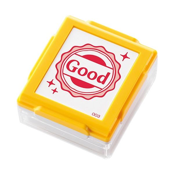 (まとめ) シヤチハタ いいね スタンプくん イエロー Good PEW-A1-R-03 1個 (×20セット)