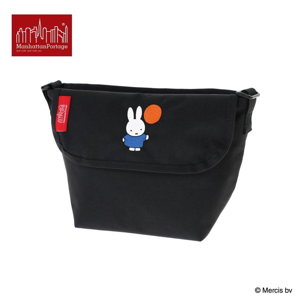 バッグ NYLON MESSENGER BAG/XXS/ BACK POCKET W/ DIVIDER MAGNET 500D CORDURA ミッフィー 70 ブラック 1603-BP-D-MGNT