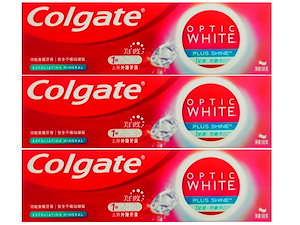 最安値 7日間で輝く白い歯へ オプティックホワイト Plus Shine 美白 歯磨き粉 100g X 3