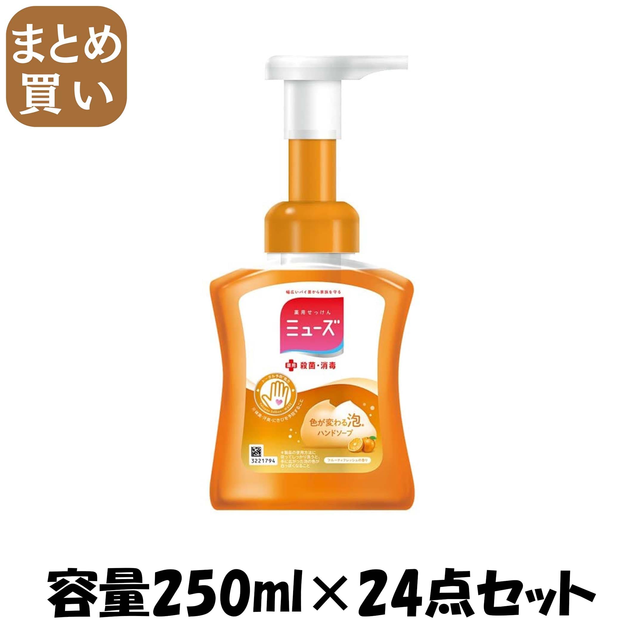 【まとめ買い】泡ミューズフルーティーフレッシュ本体 容量250ML×24点セット レキッドベンキーザー ハンドソープ