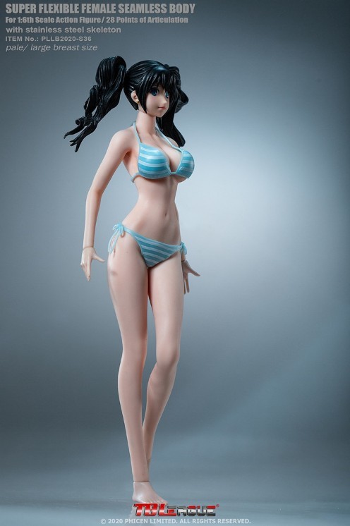 新品未開封ヘッド付き TBLEAGUE 1/6 シームレス女性素体 Lバスト Pale 美少女 アニメ風 スケールアクションフィギュア PLLB2020-S36 18,318円
