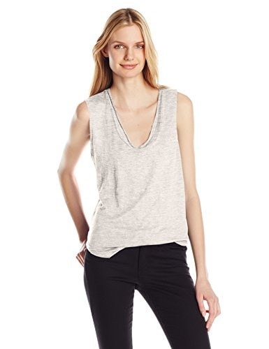 Joes Jeans Womens Linen Jersey Muscle Tee, Sport Heather, Large Joes Jeans Womens Linen Jersey Muscle Tee, Sport Heather, Large