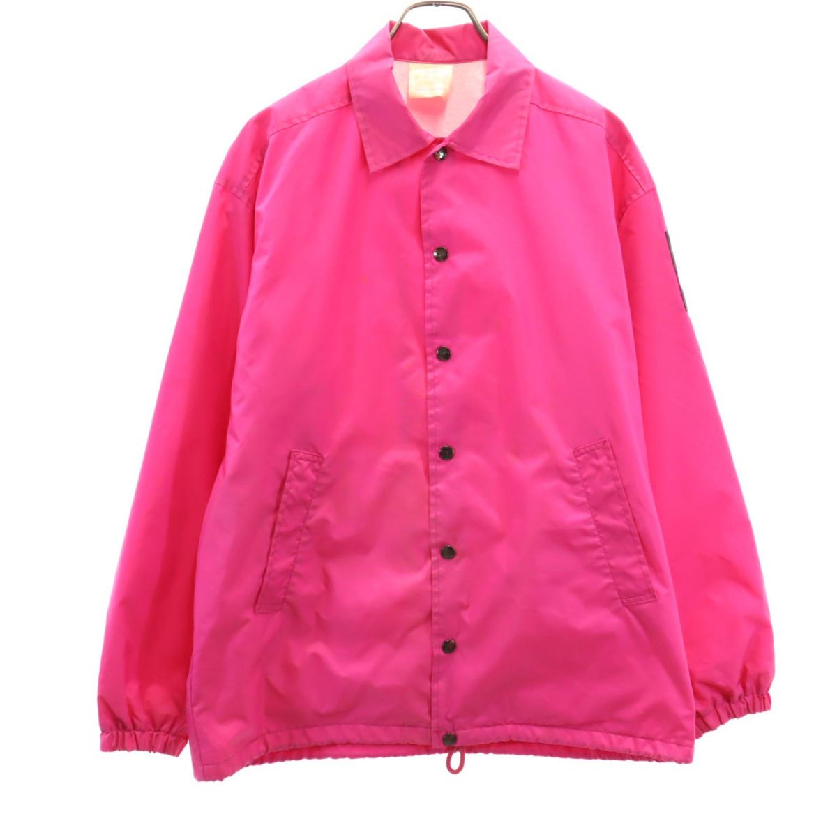 80s ヴィンテージ ナイロン コーチジャケット L ピンク系 メンズ