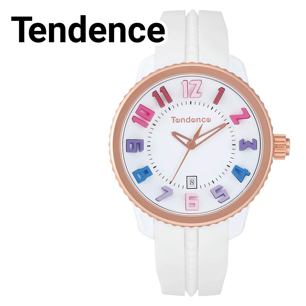 テンデンス 日本限定モデル 腕時計 レディース ガリバーレインボー ホワイト マルチカラー オーバーサイズ シリコンベルト 10代 20代 30代 40代 可愛い おしゃれ ファッション 個性的 贈り 15,048円