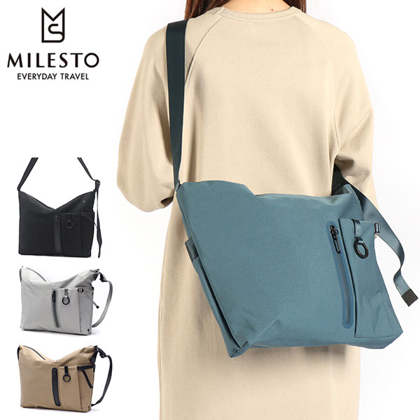 ショルダーバッグ メンズ レディース 大容量 斜めがけバッグ 大きめ 斜めがけ 大人 軽量 ファスナー付き B4 A4 15L 撥水 LIKID ラウンドショルダーバッグ L MLS945