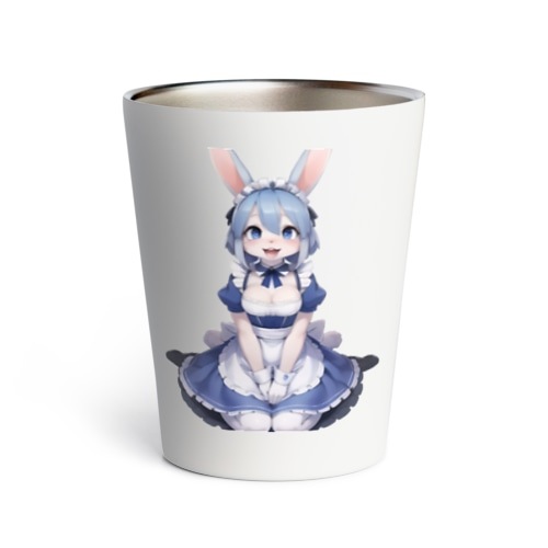【文字入れ可能受注生産】ウサギの女の子　メイド　ケモナー　おかりなさい サーモタンブラー 5,085円