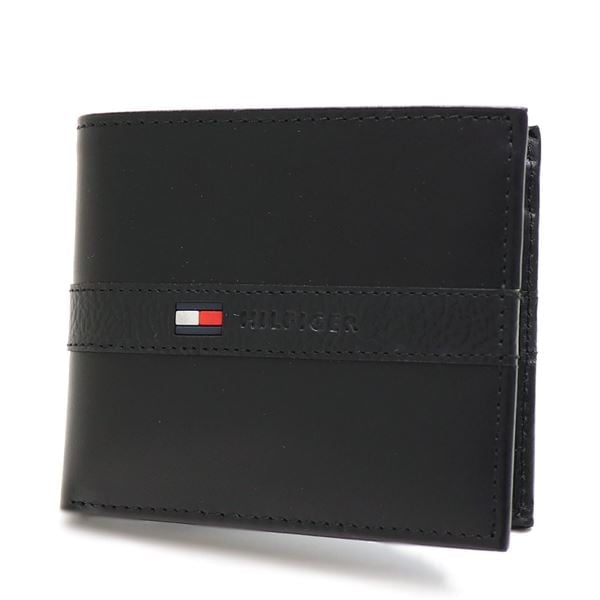 ギフトラッピング無料 二つ折財布 メンズ 小銭入れ付き Wallet ブラック 31TL25X001 001