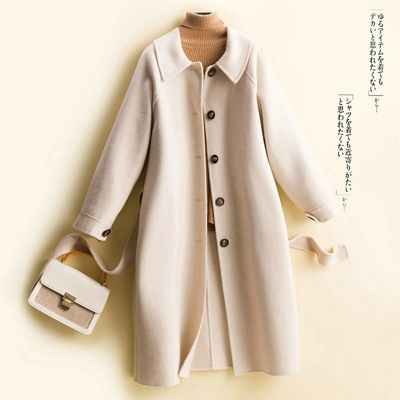 コート レディース チェスター コート ウール アウター 無地 4色 高級感トレンチコート ベルト付き コート可愛い 大人 ロング コート 着痩せ オーバーコート 女性 カジュアル 通勤 暖かさ M/