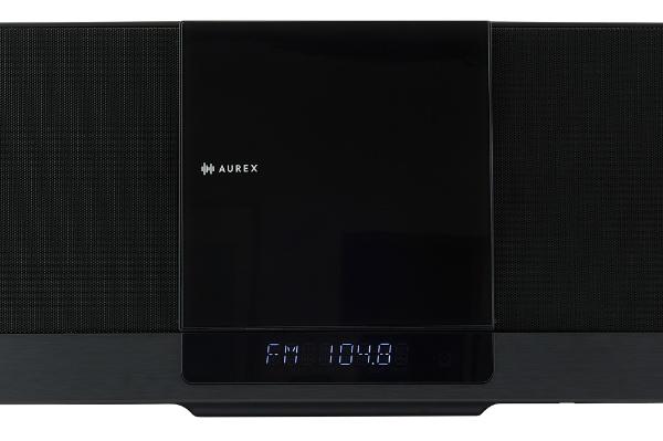 ミニコンポ AX-WSS60(K) ブラック Bluetooth対応 ワイドFM対応 CD/USB/FMラジオ対応 MP3再生対応 スリム一体型