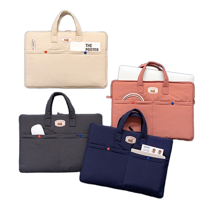 ローマネブランチブラザープードルラージラップトップポーチ