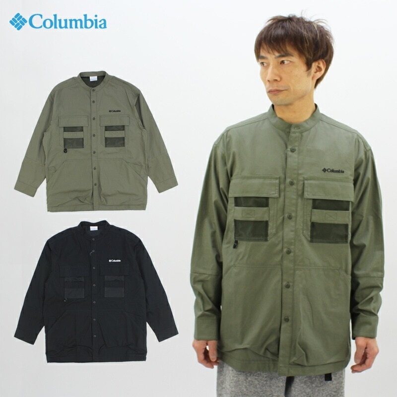 コロンビア ツキャノンアイルシャツジャケット Tucannon Isle Shirt Jacket (PM0715) たけだバーベキュー コラボ メンズ アウター シャツジャケット 国内正規品 [