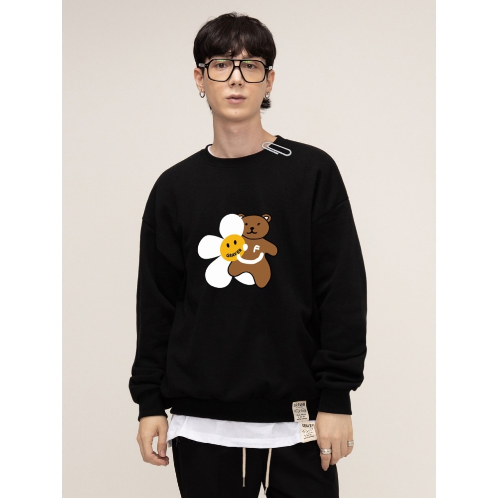 GRAVERフラワーベアスマイルマントゥーマン6color 7,339円