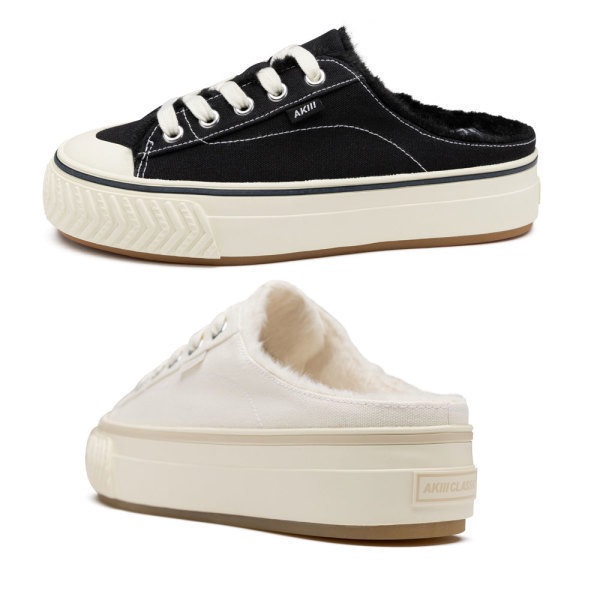 ファー裏地/ファースリッパ/ファースニーカー/冬の運動靴 スニーカー ボールドファー 2color セット