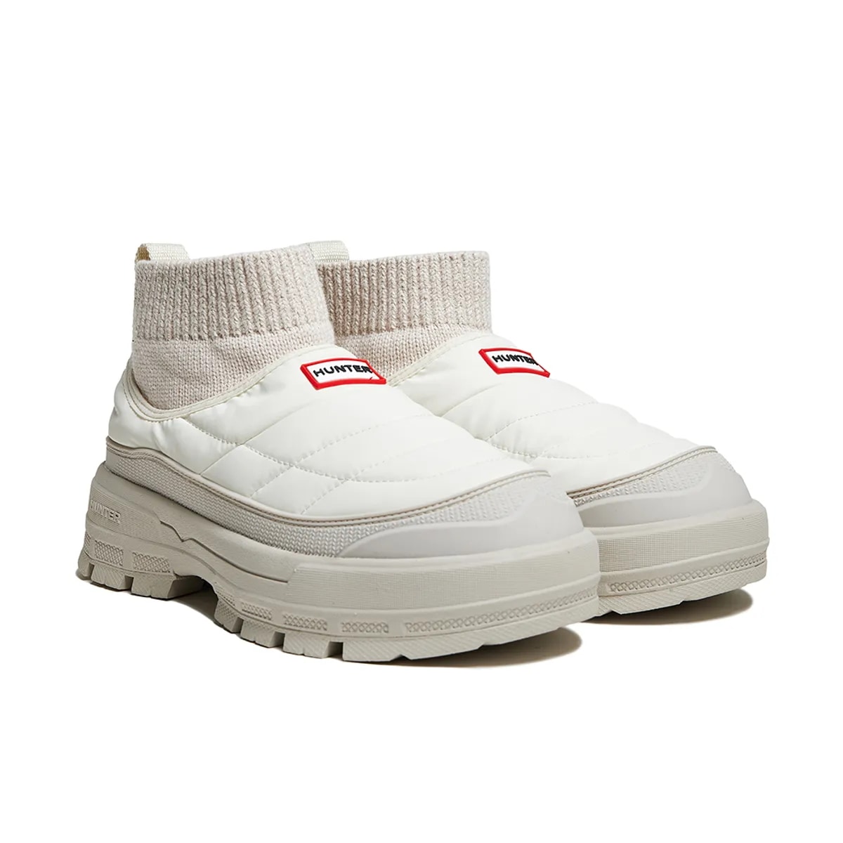[WOMEN] エクスプローラー オン プッパー ニット カフ ブーツ - ホワイトウィロー HDWK101FBZWHW