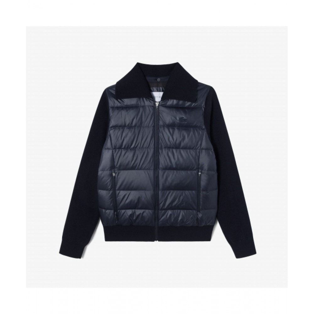 LACOSTE レディースセーターハイブリッドジャンパー [ダークネイビー]