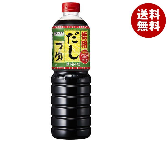 寿がきや デカサイズ 徳用だしつゆ 濃縮4倍 1LPET＊12本入＊(2ケース)