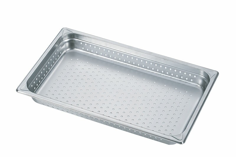 （まとめ買い）カンダ HG 18-8 ホテルパン穴明 1/1 深さ65mm 7002PF [x3]