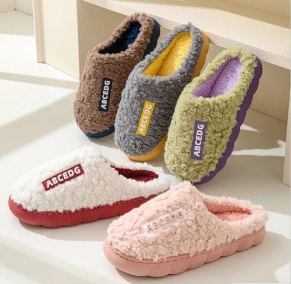 ルームシューズ 裏起毛スリッパ 室内 カップル スリッパ 足冷え対策 メンズスリッパ もこもこスリッパ 上履き防寒保温客用 スリッパ レディース