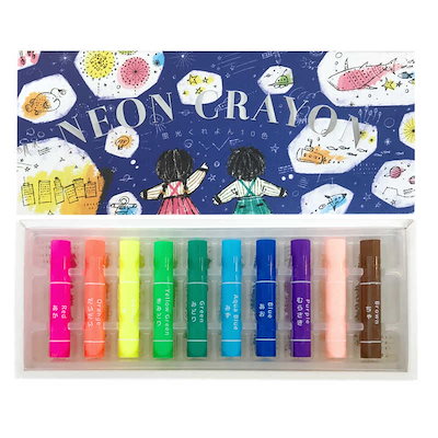 他サイト： コクヨ　蛍光くれよん10色　KEAC30の商品画像